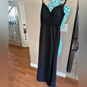 Black Lace Y2K Dress. Dark romance, goth, vamp, wedding guest, winterball